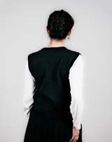 P'tit pull jacquard noir et blanc