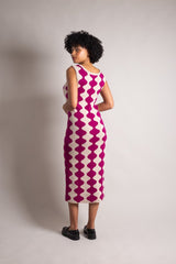 Robe longue en maille